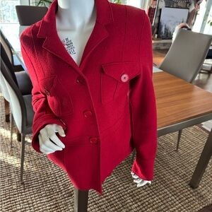 Jones New York Vibrant Red Blazer